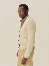 Sand Dollar Seafarer Cotton Rib Cardigan