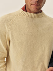 Natural Venice Wash Seafarer Traveler Cotton Crew