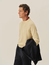Natural Venice Wash Seafarer Traveler Cotton Crew