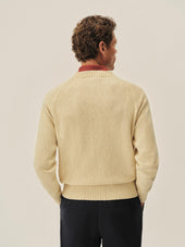 Natural Venice Wash Seafarer Traveler Cotton Crew