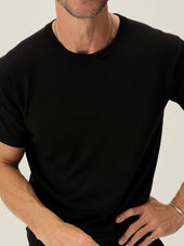 Black Como Cashmere Crew