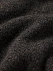 Seastack Wool Tweed Mock Turtleneck