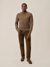 Oak Gall California Cashmere Cable Crew