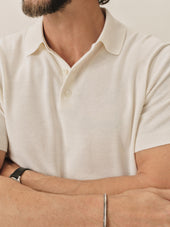 White Como Cashmere Polo