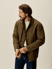 Dry Waxed Canvas Highland Jacket