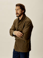 Dry Waxed Canvas Highland Jacket