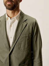 Herringbone Twill Carry On Jacket