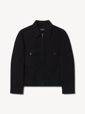 Black Italian Doeskin Station Jacket