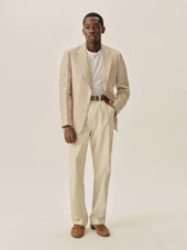 Linen Herringbone Hollywood Jacket