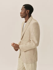 Linen Herringbone Hollywood Jacket