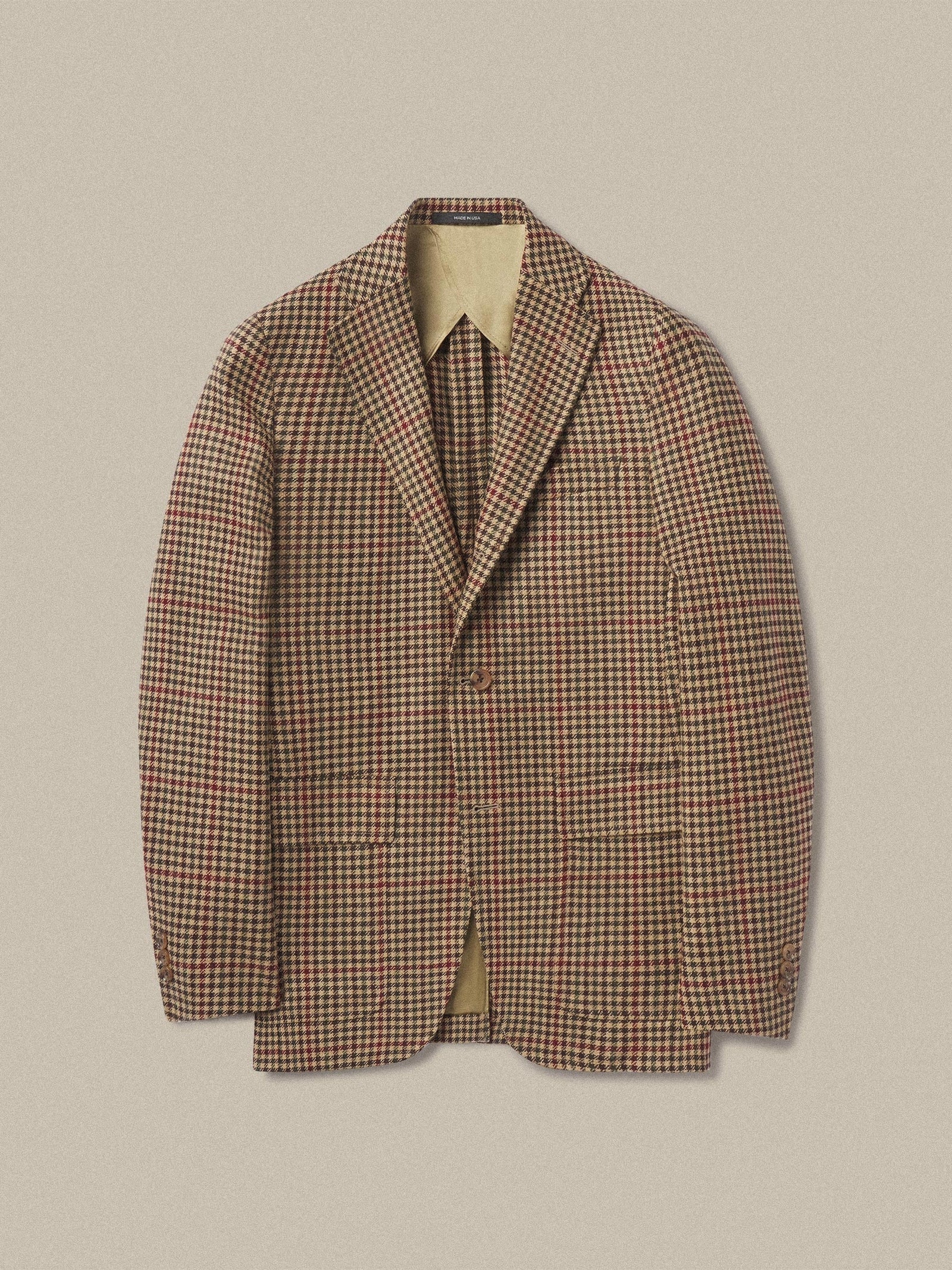 J Press Buck Mason Lovat Tweed Usa Sportcoat