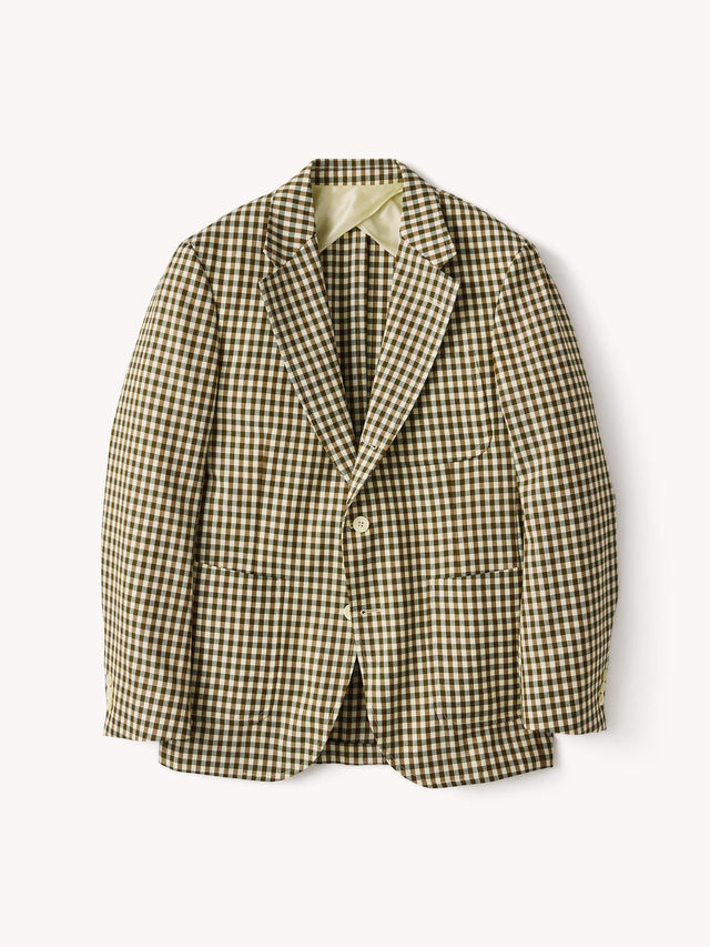Fawn Gingham Hollywood Jacket
