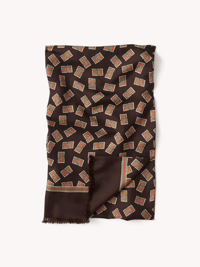 Erik's Stamp Italian Silk Scarf