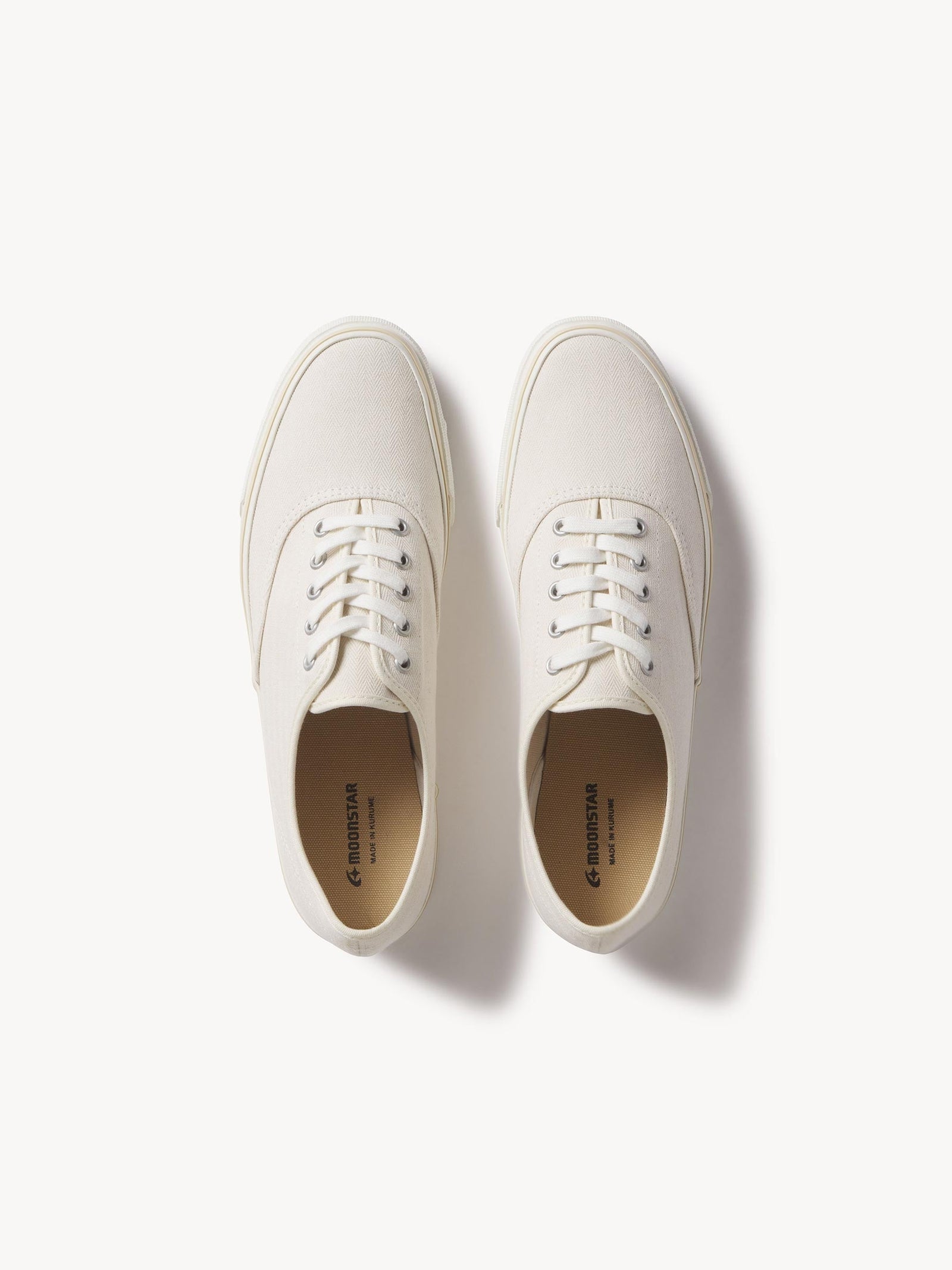 Seeded Natural Herringbone Moonstar Deck Shoe