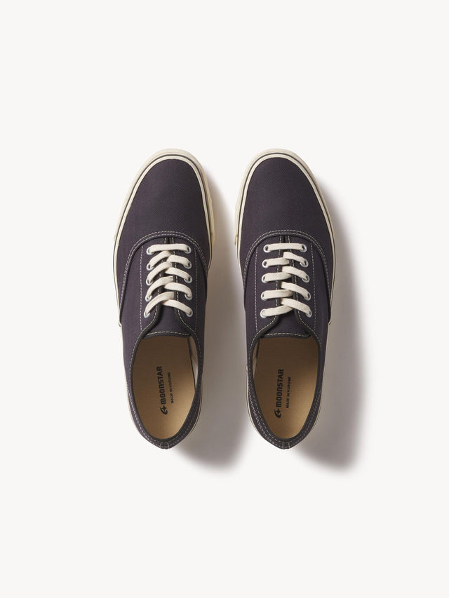 Vintage Navy Herringbone Moonstar Deck Shoe