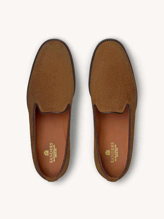 Tobacco Sanders x Buck Mason Suede Wholecut Loafer