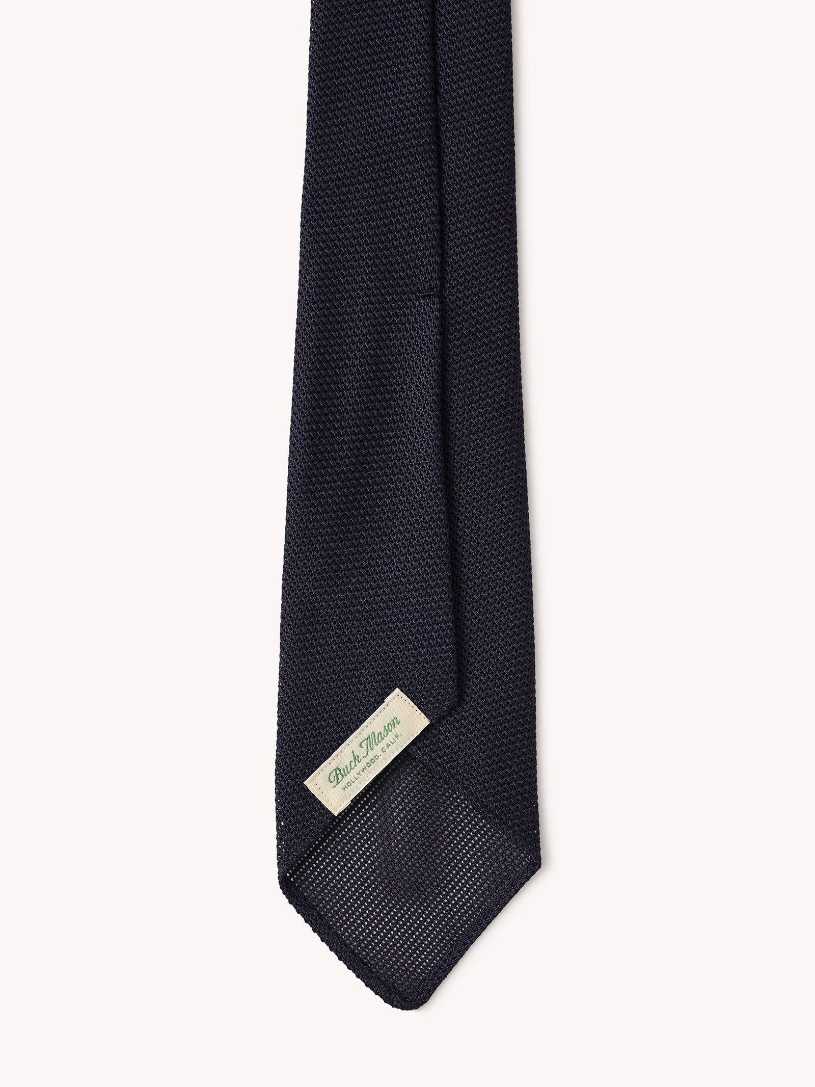 Navy Italian Silk Grenadine Tie