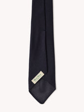Navy Italian Silk Grenadine Tie