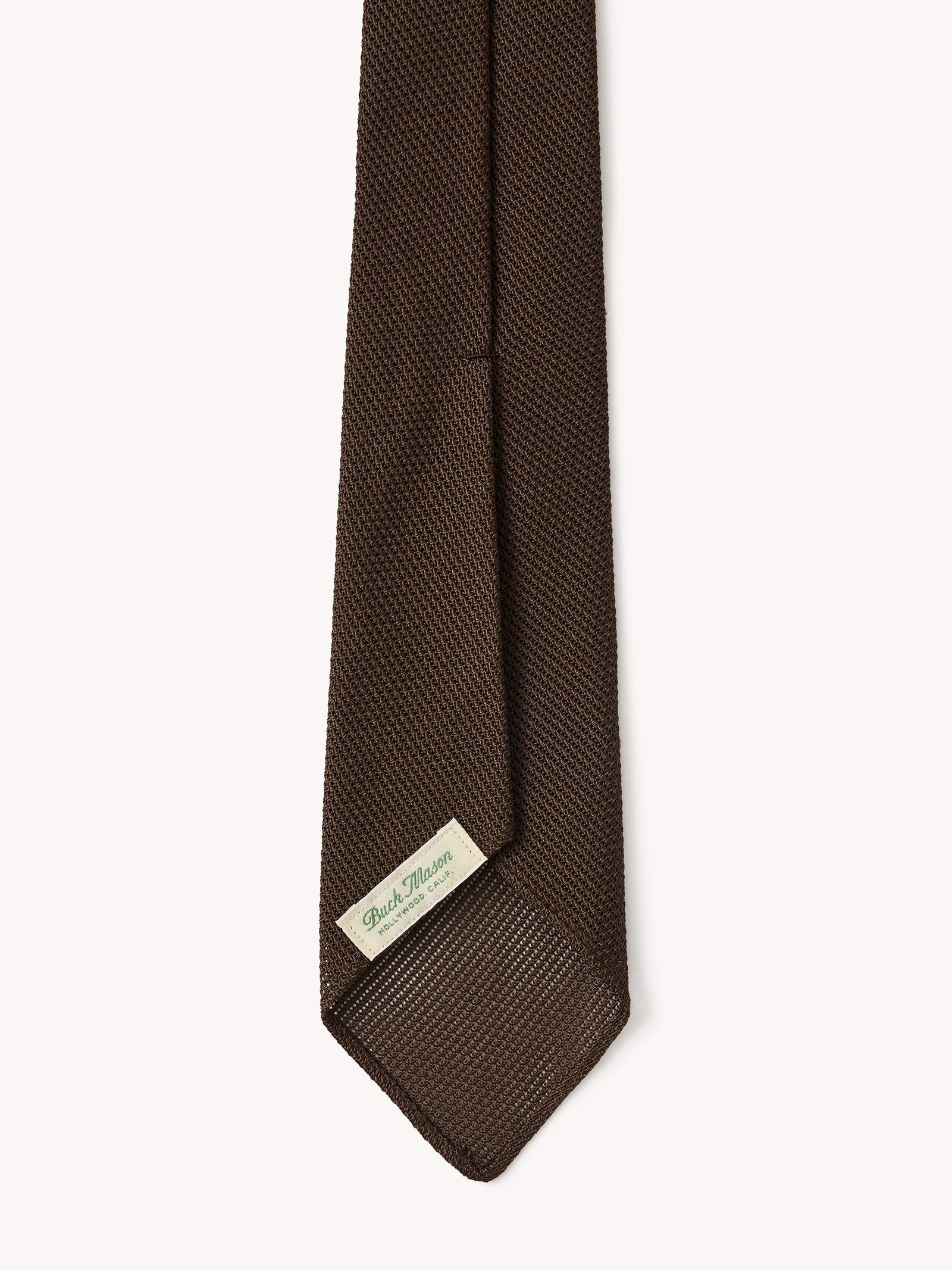 Olive Drab Italian Silk Grenadine Tie