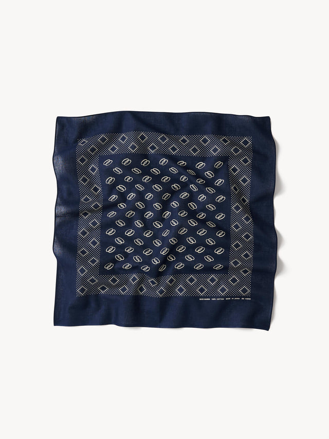 Deep Navy Japanese Cotton Bandana