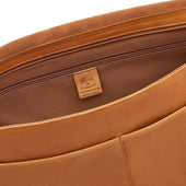 Brolio Messenger Da Uomo In Pelle Invecchiata Colore Naturale