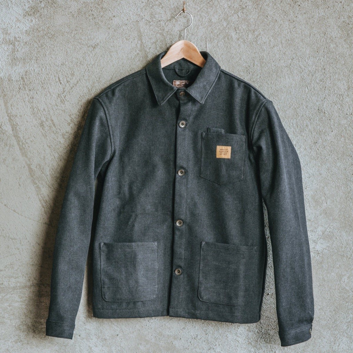 Edison Chore Coat Washed Black