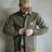 Edison Chore Coat Washed Olive