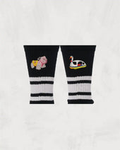 Skater Socks Embroidery Amusement Rides