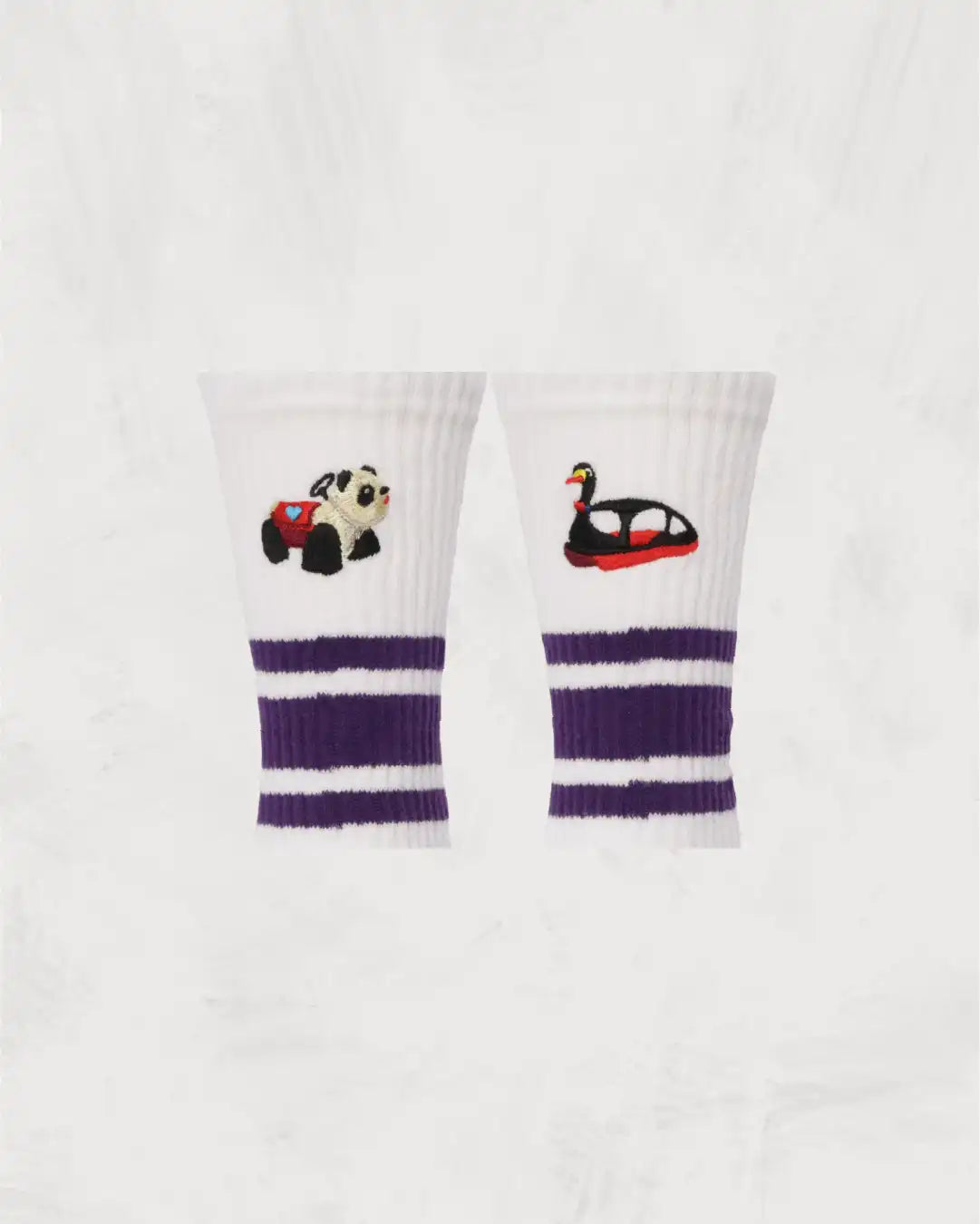 Skater Socks Embroidery Amusement Rides