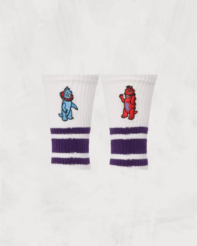 Skater Socks | Embroidery | Kaiju