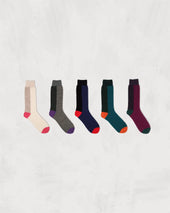 Alpaca Boucle Socks Multi Color