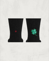 Pile Socks Embroidery Ladybugs