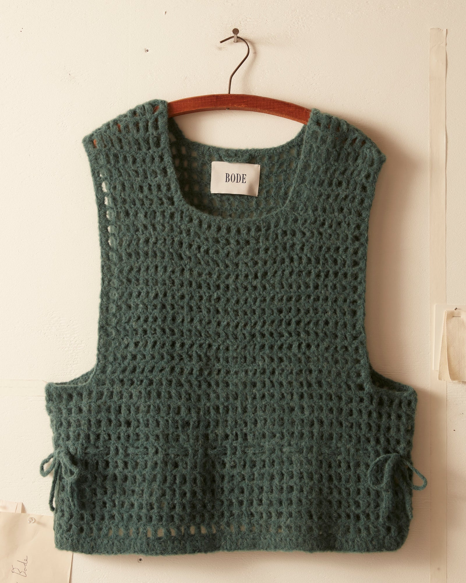 Crochet Vest Green