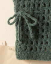 Crochet Vest Green