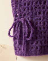 Crochet Vest Purple
