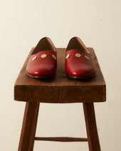 Flower Appenzeller House Shoes Red