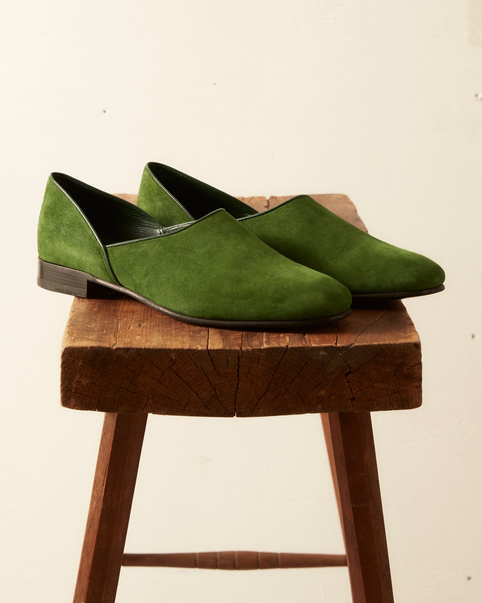 House Shoe Suede Green