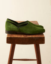 House Shoe Suede Green