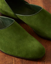 House Shoe Suede Green