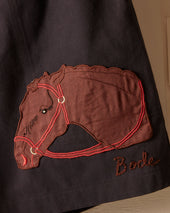 Pony Appliqu Shorts Midnight