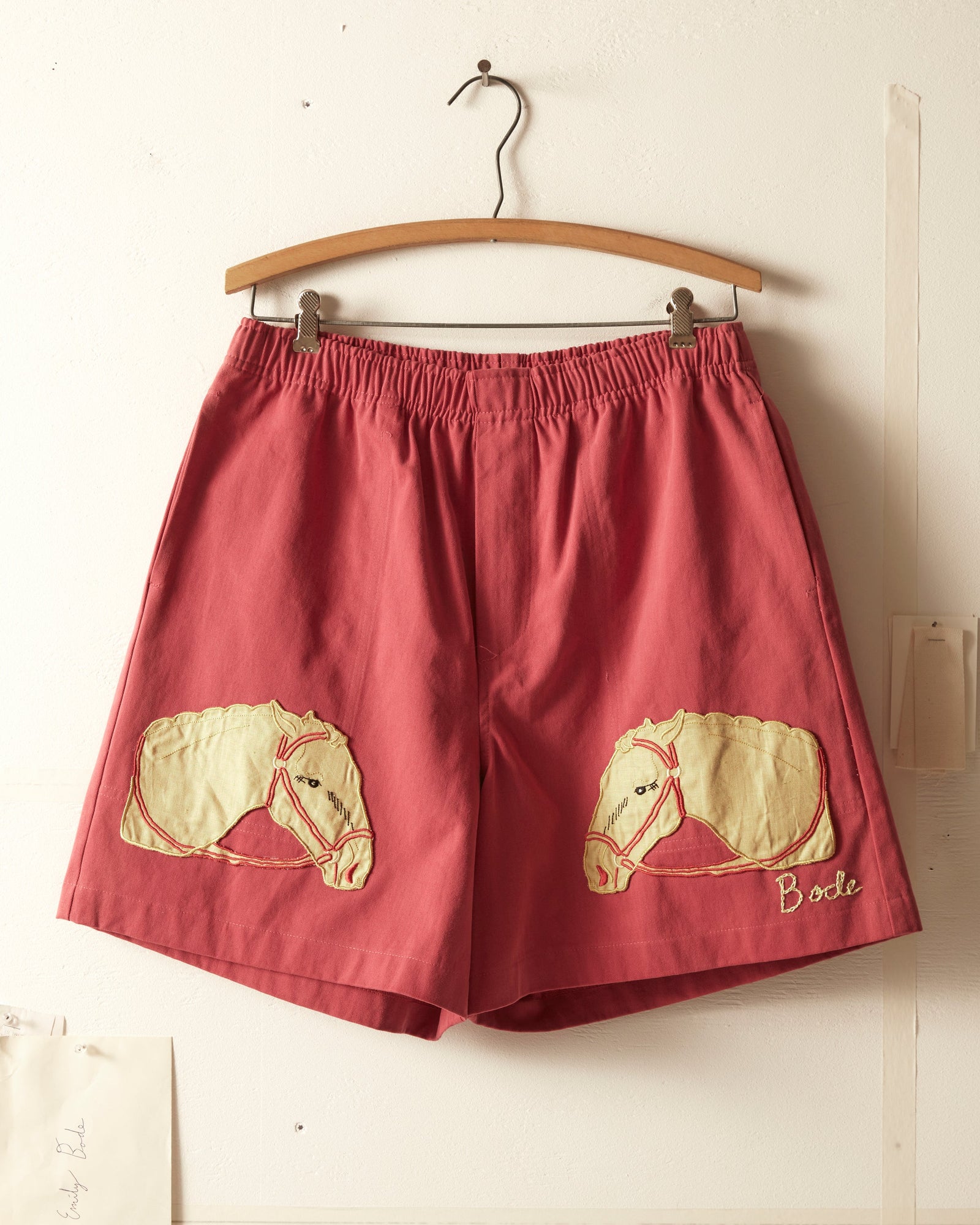 Pony Appliqu Shorts Pink