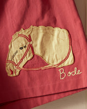 Pony Appliqu Shorts Pink