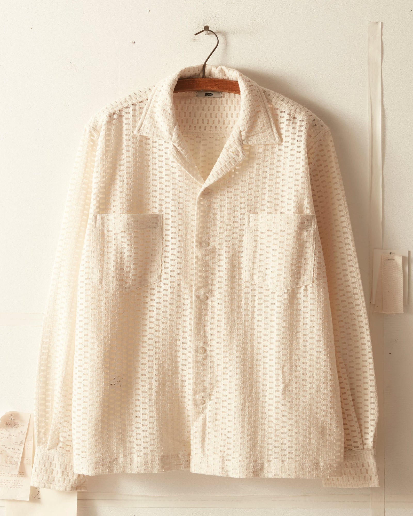 Sheer Lace Long Sleeve Shirt