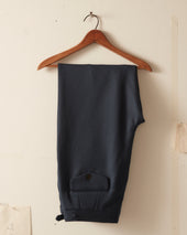 Twill Side Buckle Trousers Petrol
