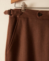 Twill Side Buckle Trousers