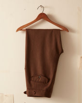 Twill Side Buckle Trousers