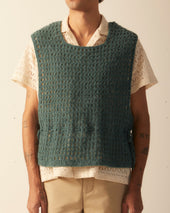 Crochet Vest Green