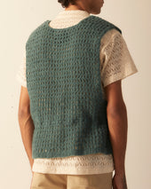 Crochet Vest Green