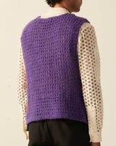 Crochet Vest Purple