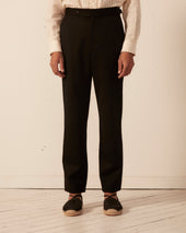Twill Side Buckle Trousers